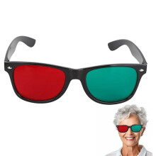 Ophthalmologische Metall-Worth-4-Punkt-Testlampe, Rot-Grün-Brillen-Taschenlampe, Stiftlampe, Sehtester für die Augenheilkunde