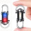 2pcs High Brightness LED Keychain Flashlight, Waterproof Rechargeable Pocket Torch for Outdoor Adventures 2