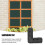 10pcs Plastic Screen Frame Corner Brackets for Replacement 6