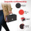 Card Deck Box with Handle Magnetic Card Storage Box Top Side-Loading Deck Case Game Cards Box Red+Black 4