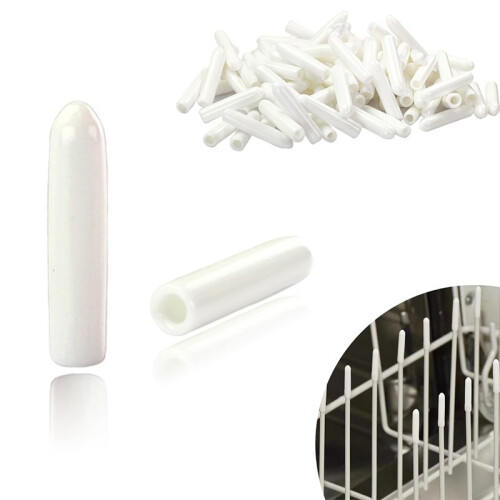 100-Pack Dishwasher Rack Caps, Prevent Rust and Protect Utensils, Versatile Use As Screw and Bolt Covers 2