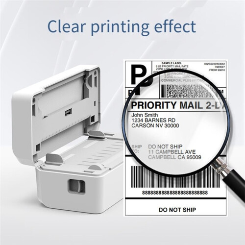 Shipping Thermal Label Printer, 4x6 Portable Label Printer,  Label Maker for Small Business US Plug 2