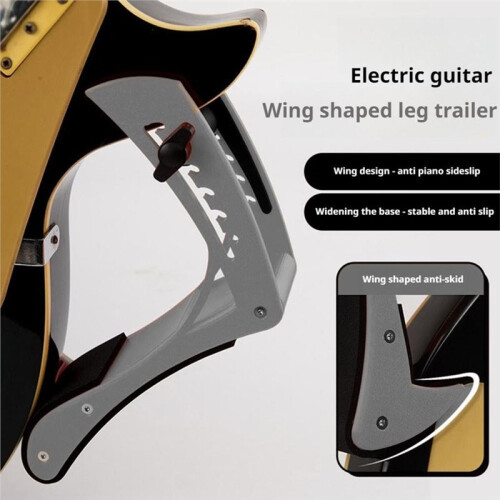 Stöd för Elgitarr, Justerbart Benstöd, Ergonomiskt Gitarrställ för Klassiska och Akustiska Gitarrer 1