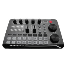 Geluidskaart Microfoon Sound Mixer Geluidskaart Audio Mixing Console Versterker Live Muziek Mixer Versterker DJ-Apparatuur