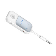 5.2 Audio Transmitter Receiver 3.5MM AUX Wireless Adapter Hi-Fi Stereo Mic for Car Airplane TV PC Headphones A