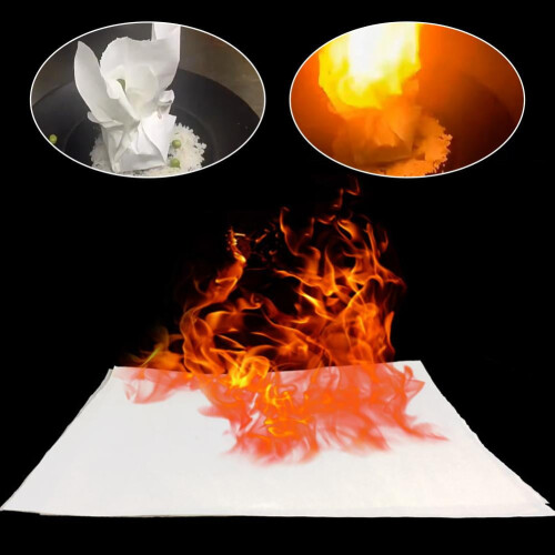 Flash Paper for Magic Tricks & Party Effects - 10 Pack, Fast Burning, No Smoke or Ash 2