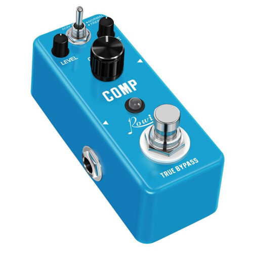Rowin LEF-333 Guitar Compressor Pedal - Classic Analog Comp Effect for Electric Guitar 1