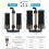 Aquarium Double Sponge Filter, Comes with 2 Spare Sponges (S) 6