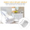Mango plegable resistente (2 unidades) para cajas de herramientas y armarios, color plateado, rectangular. 5