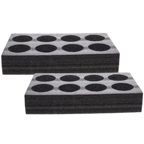 2pcs Drinking Cup Holder Takeout Beverage Carrier Black EPE Prevent Spilling for General Users 1