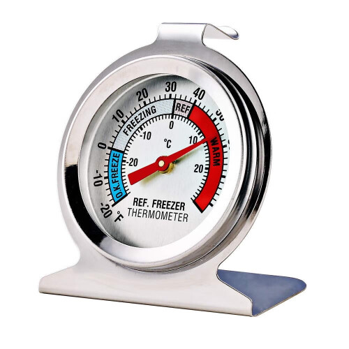 2-pack kylskåps-frys termometer stor analog termometer 1