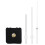 Quartz Clock Movement with White Hands 6.6 x 5.6 x 1.4 in 3