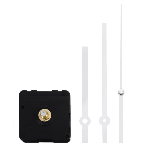 Quartz Clock Movement with White Hands 6.6 x 5.6 x 1.4 in 2