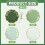 Sage Green Gradient 7" Gold Foil Scalloped Plates (24) 2