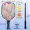Σετ κουπιών Pickleball από fiberglass με λουλούδια και 2 μπάλες και τσάντα – Συμβατό με 4
