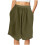 Shorts femininos lisos e folgados 2