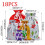 Christmas Drawstring Gift Bags Foil 12-Pack 2