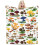 Manta de cogumelos super macia com estampa de floresta, 127 x 152 cm (50 x 60 polegadas) 6