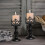 Pillar Candle Holders Set of 2 Decorative Stands 4