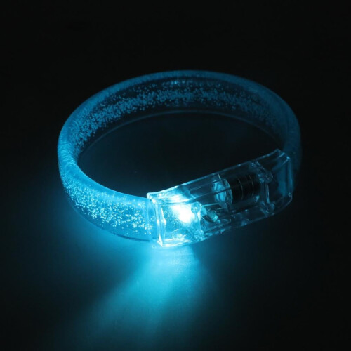 6 bracelets en acrylique à LED changeant de couleur 2