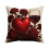 Housse de coussin en velours rose noir 45 x 45 cm 2