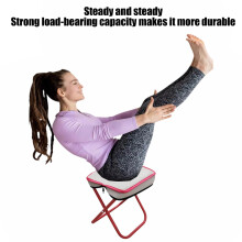 Sgabello pieghevole a zaino rosso da 28 cm