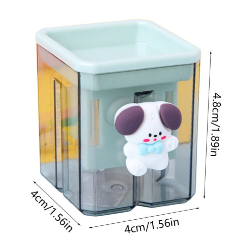 Double Hole Pencil Sharpener, Portable Multicolor for Stu-dents, Durable Plastic, Easy Clean, Compact, Classroom Essentials, Back to Sch-ool Tool 2