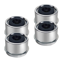 1.98inch Trailer Hub Caps 4PCS with Rubber Plugs & Installation Tool Snug-Fit, Rust-Resistant Bearing Dust Caps