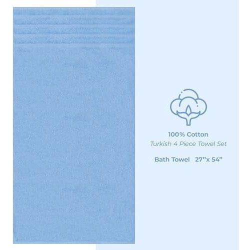 Ensemble de 6 serviettes en coton turc 600 g/m² 2