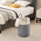 Cotton Rope Laundry Hamper 58L Blue 5