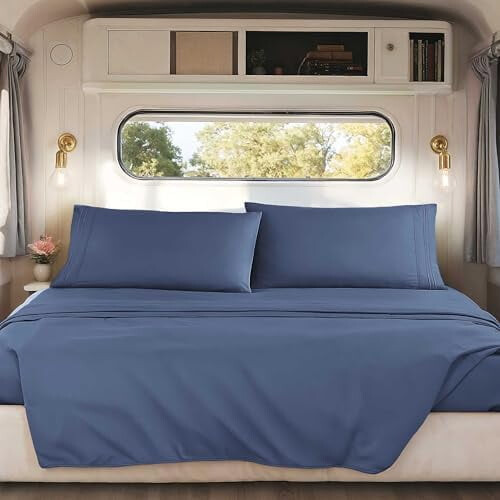 1800 Microfiber RV Queen Sheets Set 1
