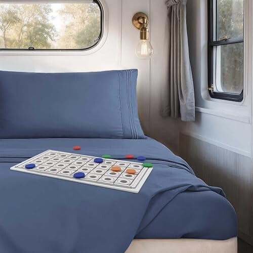 1800 Microfiber RV Queen Sheets Set 2