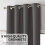 Dark Grey Blackout Curtains 120" with Grommets 3