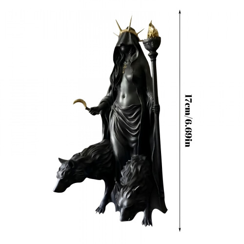 Hecate Witch Statue Greek Goddess Sculpture 6.3 in 2