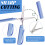 Klappschere mit Clip, ABS-Griffe, 11,4 cm, Blau 5