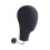 Manikin Head Display for Hairpieces Black Wall Mounted 2