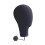 Manikin Head Display for Hairpieces Black Wall Mounted 3