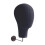 Manikin Head Display for Hairpieces Black Wall Mounted 4