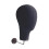 Manikin Head Display for Hairpieces Black Wall Mounted 5