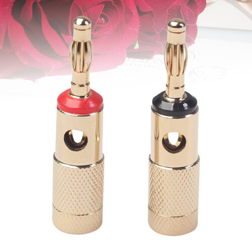 Yage1Pair Σπειροειδείς επιχρυσωμένες υποδοχές ήχου μπανάνας για ηχεία οικιακού 1
