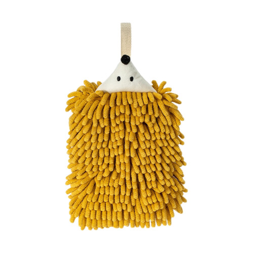 Hedgehog Chenille Hand Towel – Absorbent & Decorative 1