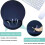 2 τεμάχια εργονομικό Mouse Pad με υποστήριξη καρπού από αφρό μνήμης και 3