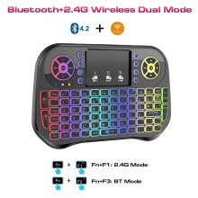 I10 Flying Air Mouse Keyboard Remote Control 2.4G Backlight Infrared Learning Tool for Android TV BOX