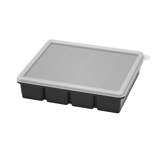 Large Silicone Ice Cube Tray with Lid, Food Grade, 1