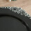 BalsaCircle plastic charger plates black silver baroque rim 7