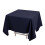Cotton Blend Square Tablecloth 70 x 70 in Navy Blue 2
