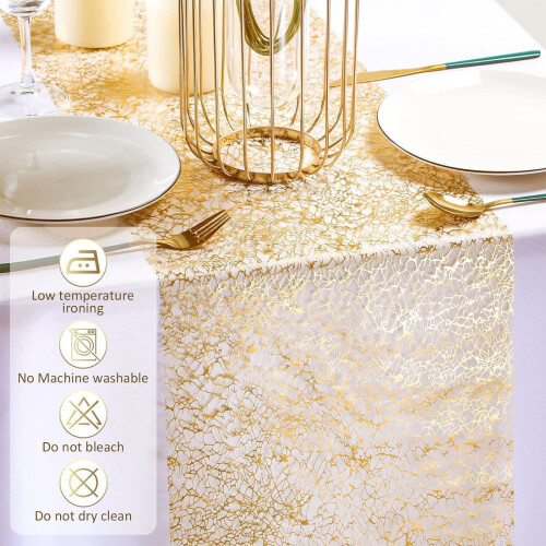Glitter Table Runner 11 x 108 Inches Rose Gold 2