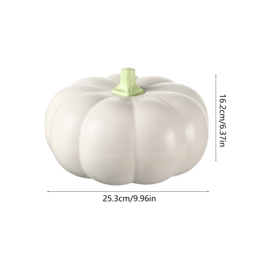 White Pumpkin-Shaped 3-Compartment Serving Tray 1