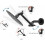 Adjustable Shower Arm 5" Matte Black, Universal Connection, Angle Adjustment, Anti-Leak, Easy Install 8
