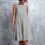 Robe d'été QLEICOM, grande taille, robe décontractée, robe de plage ample sans manches à col rond, couleur grise XL. 2